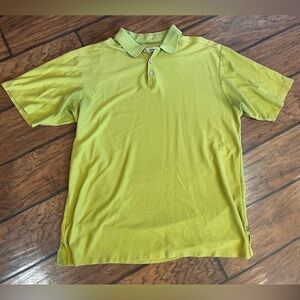 Tommy Bahama men’s XL polo shirt silk cotton blend light green comfort casual